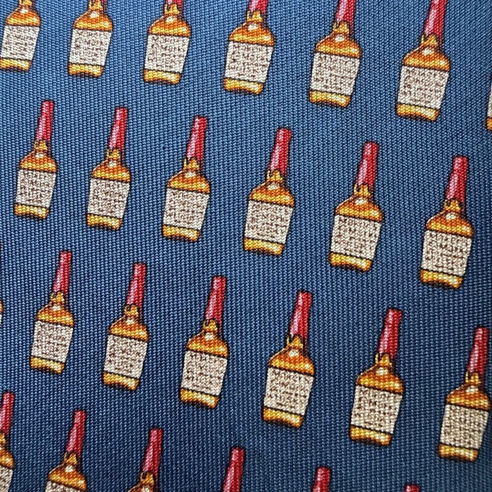Vineyard Vines Silk Makers Mark Whiskey Novelty Ties Pair Red Blue USA NWT - Picture 8 of 9